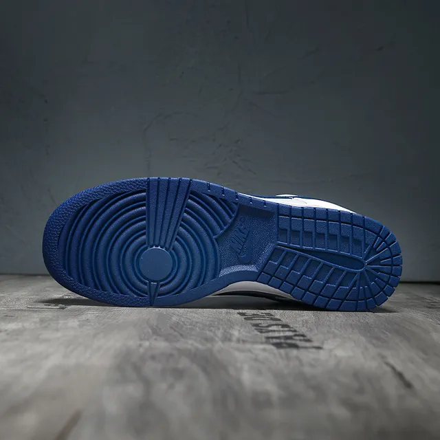 Nike Dunk Low Gray White Navy Lifestyle Sneakers 5