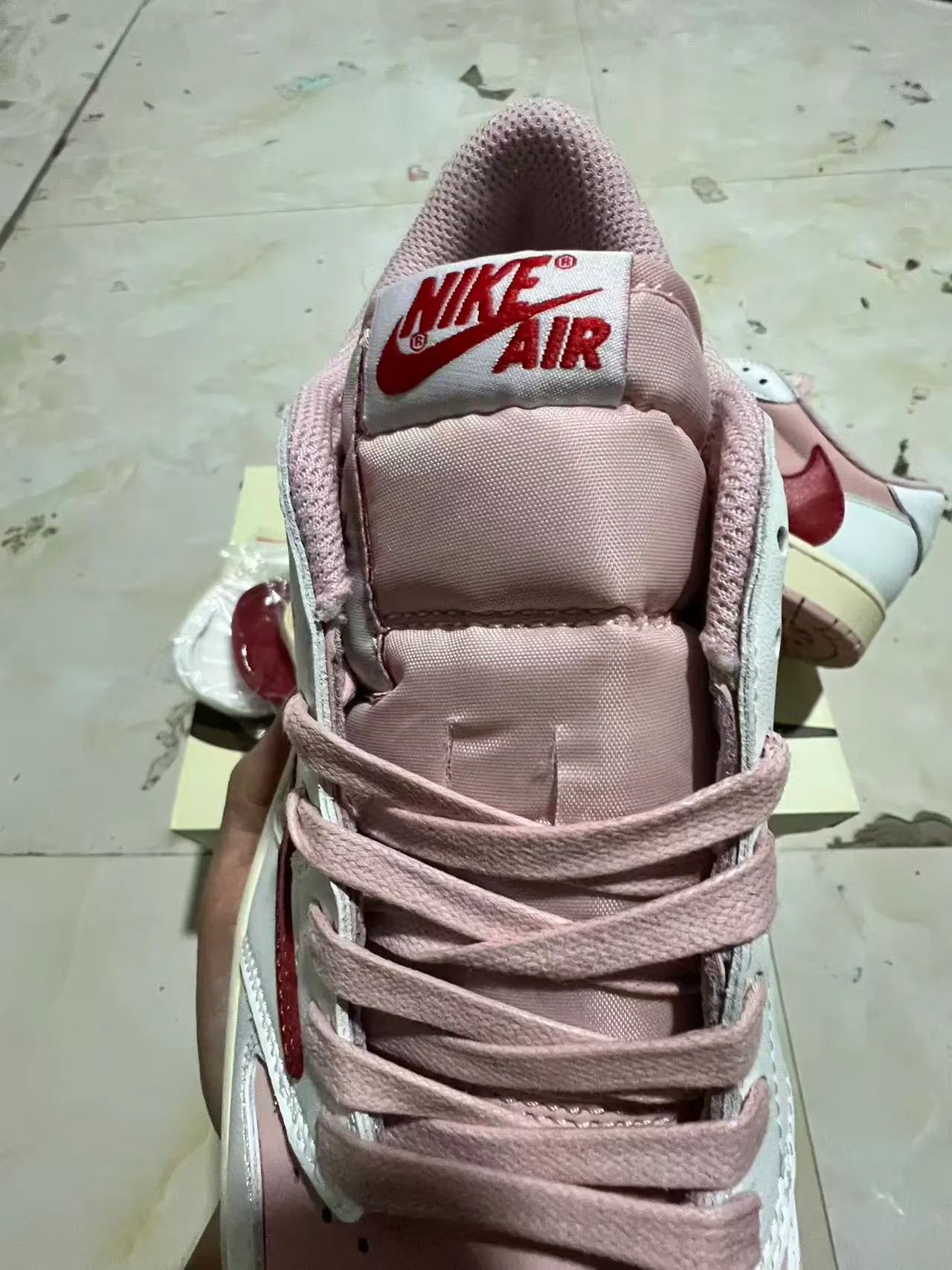 Nike Dunk Low Pink and Red Lifestyle Sneakers 4