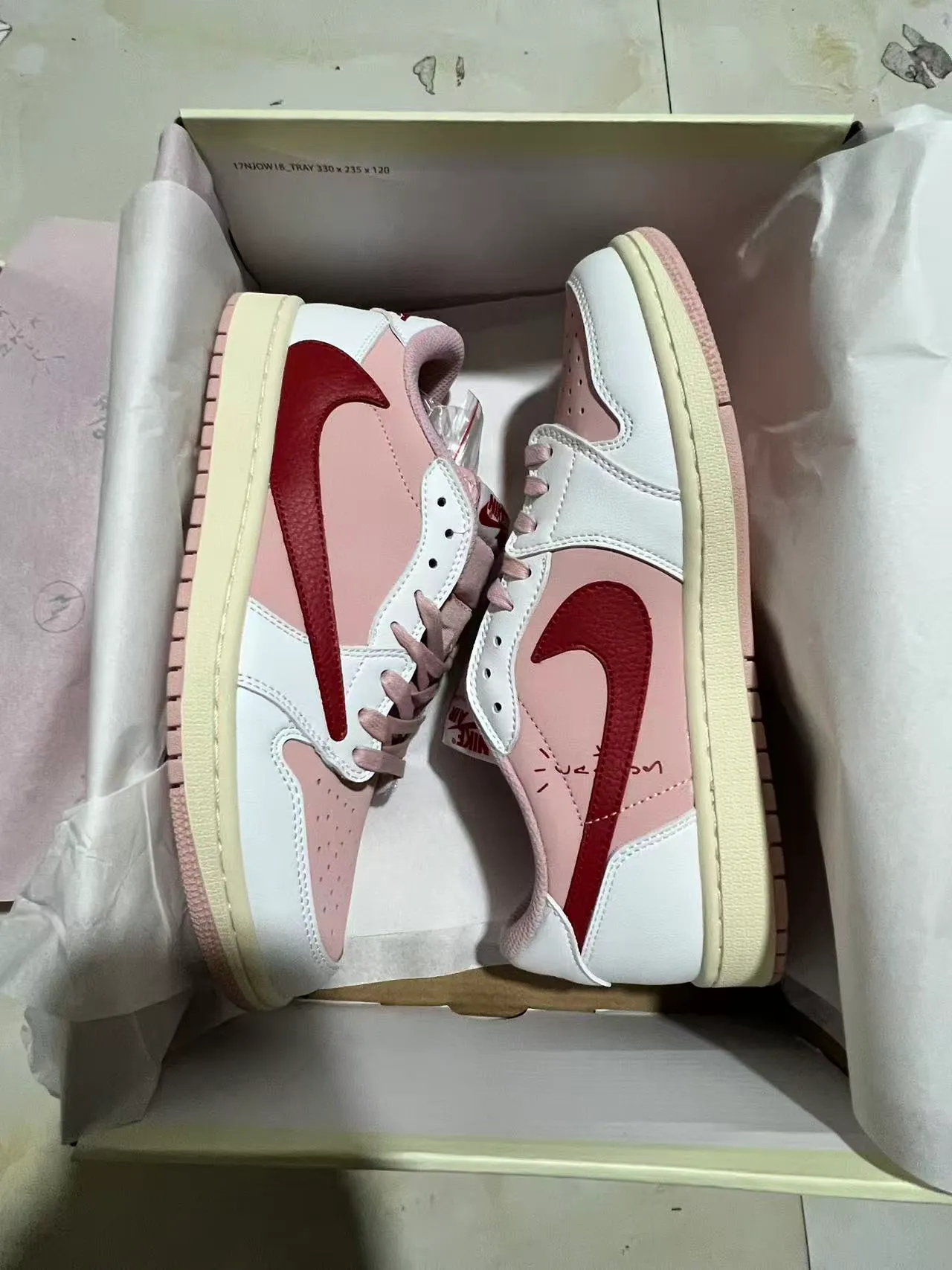 Nike Dunk Low Pink and Red Lifestyle Sneakers 10