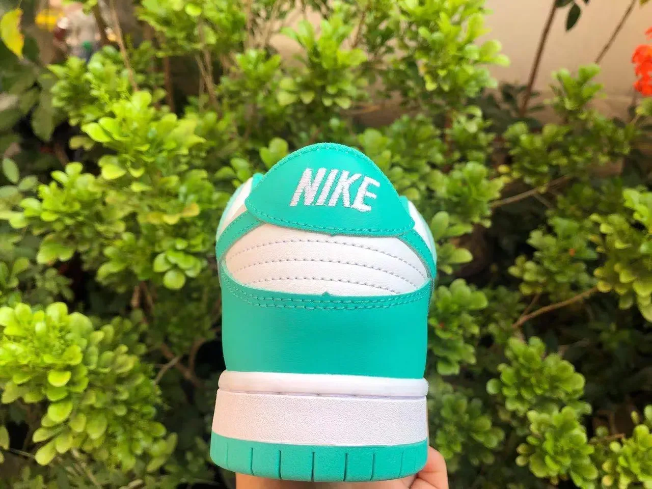 Nike Dunk Low Turquoise and White Lifestyle Sneakers 2