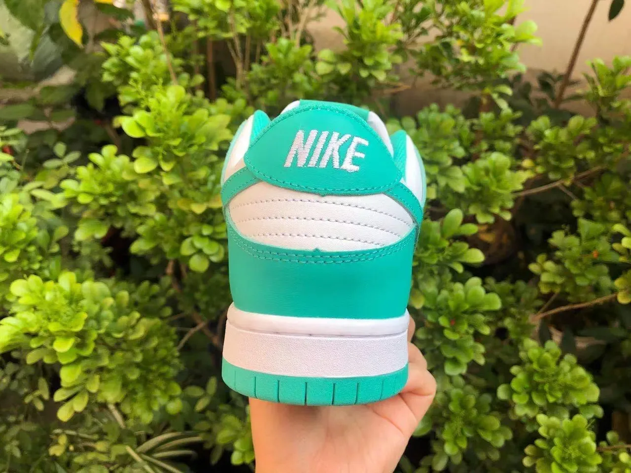 Nike Dunk Low Turquoise and White Lifestyle Sneakers 4