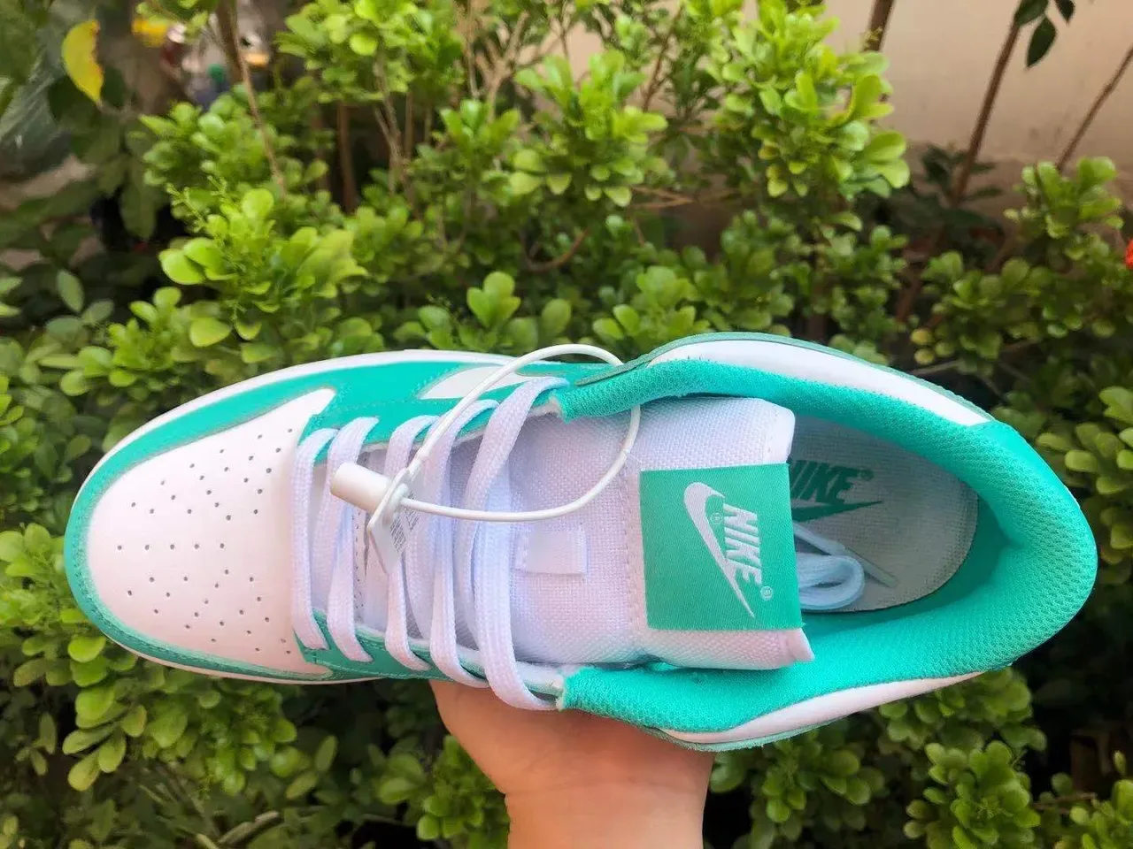 Nike Dunk Low Turquoise and White Lifestyle Sneakers 5
