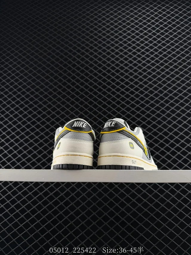 Nike Dunk Low Xiaomi Collaboration Chaussures de skateboard Gris clair Noir Jaune 5