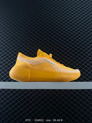 Nike Free Zapatillas de correr Amarillo y Blanco de Tejido 2