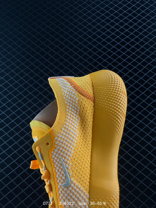 Nike Free Zapatillas de correr Amarillo y Blanco de Tejido 3