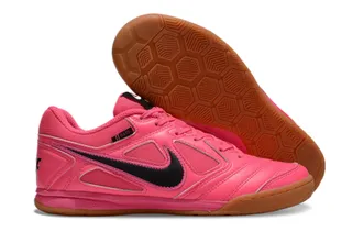 Nike GATO Chaussures de soccer indoor rose et noir 2