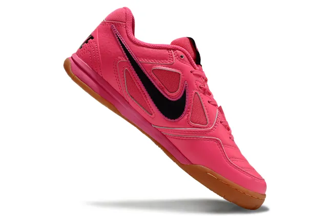 Nike GATO Chaussures de soccer indoor rose et noir 3
