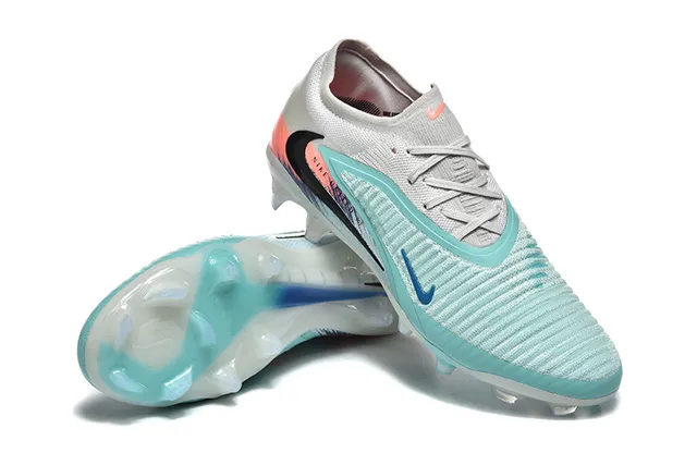 Nike ग्रे ব্লু লো-কাট সক-ফিট কলার টেক্সচার্ড নিট আপার ফার্ম-গ্রাউন্ড ফুটবল জুতা 7