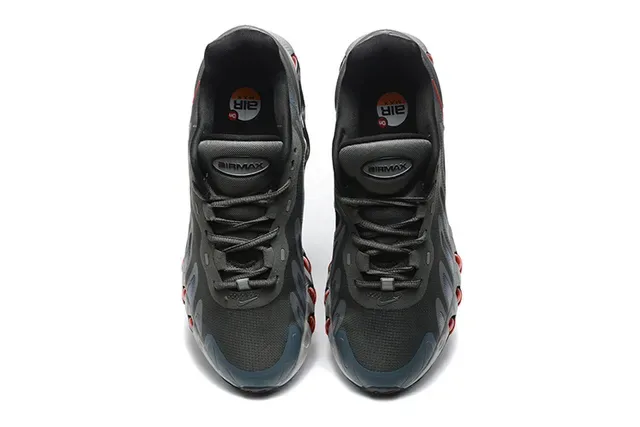 Nike Gris Rouge Maille Supérieure Jaula Synthétique Overlays Chaussures de Running 3