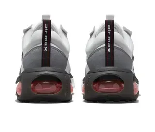 نيكي رمادي أحمر شبكة علوية مرئية Air Cushioning وحدة أحذية رياضية أسلوب حياة 4