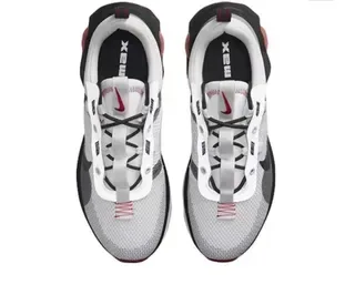 نيكي رمادي أحمر شبكة علوية مرئية Air Cushioning وحدة أحذية رياضية أسلوب حياة 5