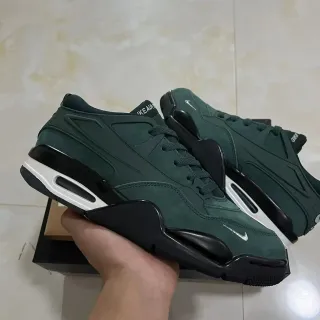 Nike Green Black Dark Suede And Synthetic Upper Sculpted Midsole Lifestyle Sneakers