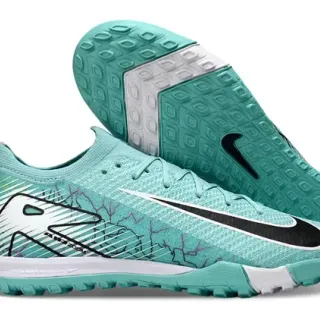 Nike Green Black Knit Upper Outsole Turf Soccer Shoes