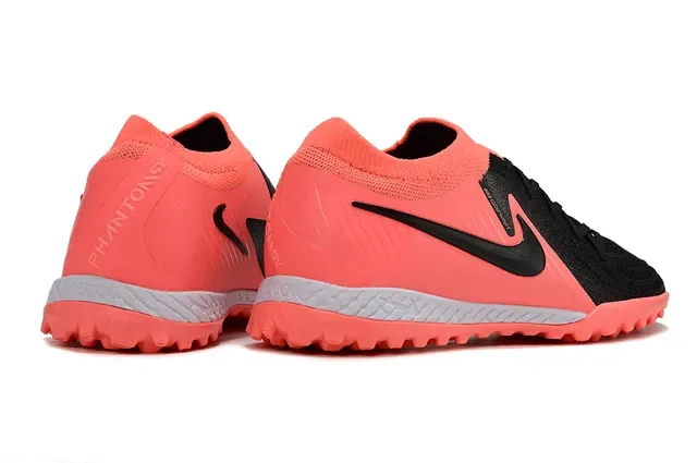 Nike Gripknit Tênis de Futebol Turf Laranja Preto com upper de knit e overlay lateral sintético de corte baixo 5