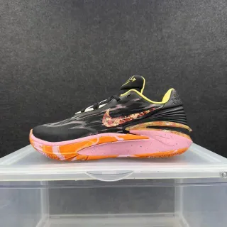 Nike GT Cut काला नारंगी पाउडर फ्लेम प्रिंट बास्केटबॉल जूते