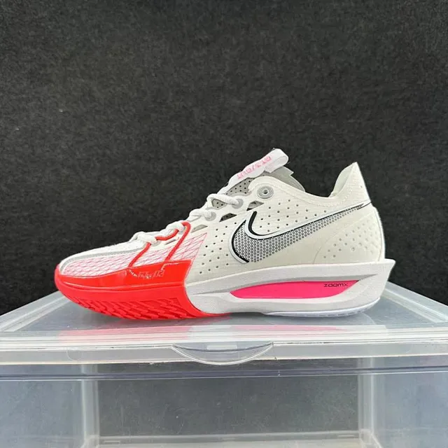Nike GT CUT White Red Pink Basketball Shoes 2