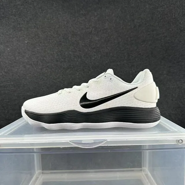 Nike Hyperdunk White Black Knit Upper Low-Top Silhouette Basketball Shoes 2