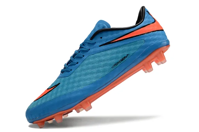 Nike Hypervenom Blue Orange Firm-Ground Soccer Shoes 3