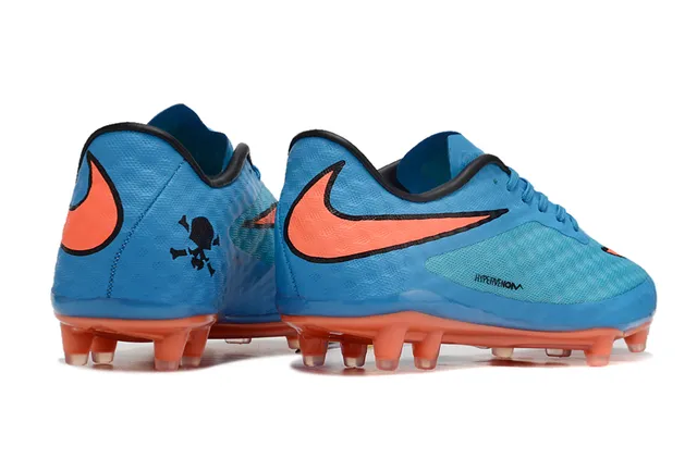 Nike Hypervenom Blue Orange Firm-Ground Soccer Shoes 5