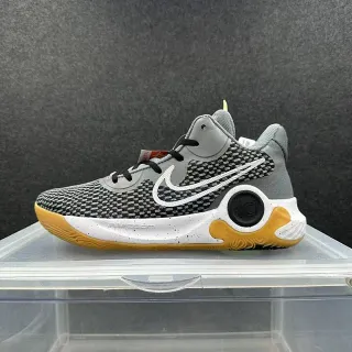 Nike KD काला धूसर बुना हुआ सा सा ऊपरी एकीकृत एड़ी काउंटर बास्केटबॉल जूते