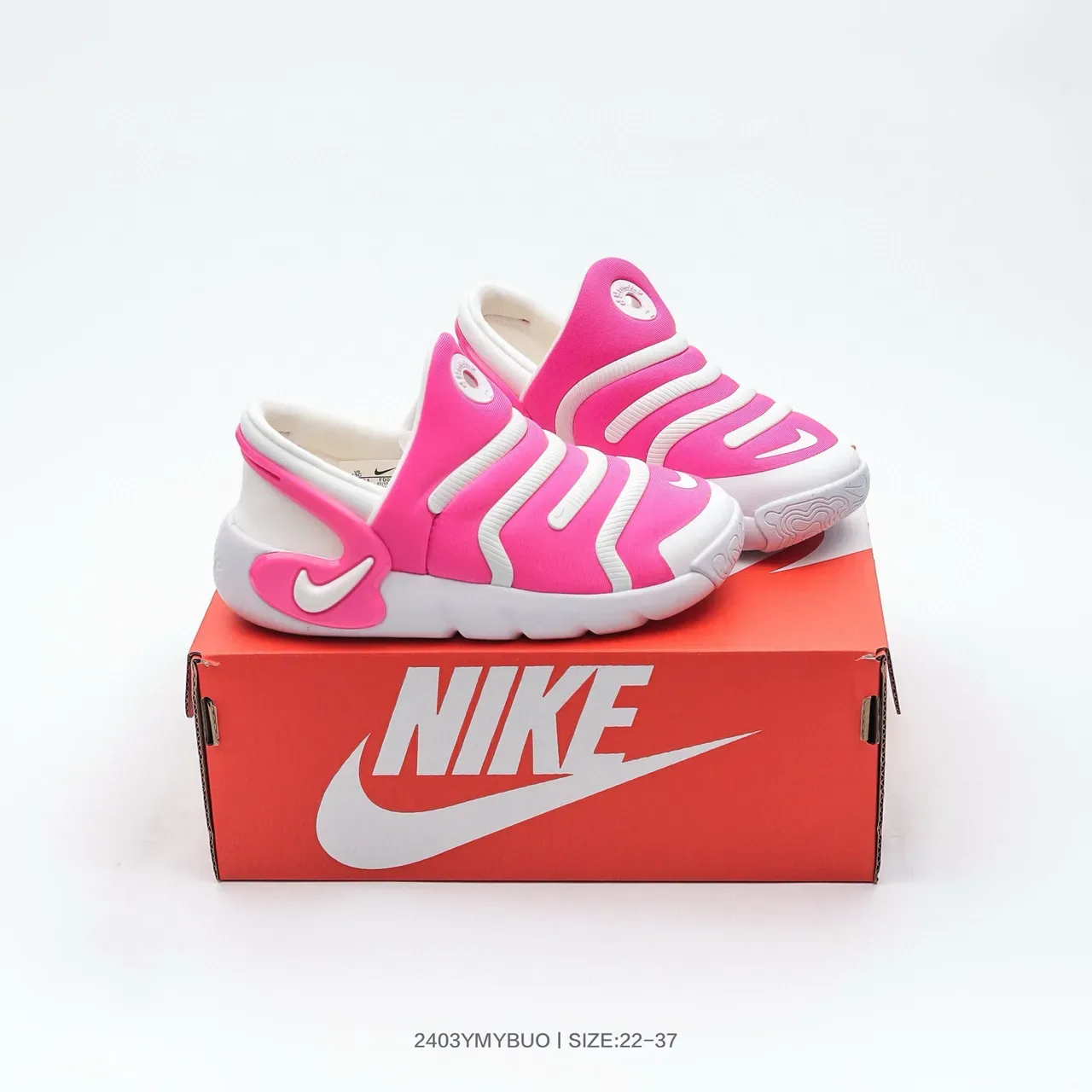 Nike Kids Slip-On Clog Multicolor Striped Lifestyle Sneakers 5