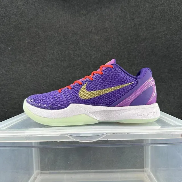 Nike Kobe 6 Purple Gold Low Chaussures de Basketball 2