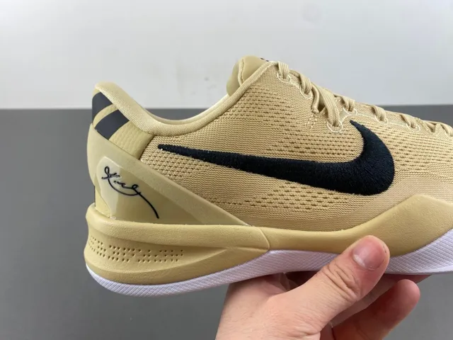 Nike Kobe 8 System Beige Black Basketball Shoes 3