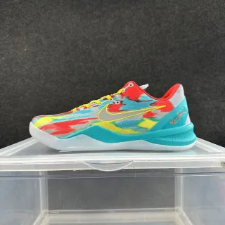 Nike Kobe 8 System बहुरंगी अमूर्त बुनाई बास्केटबॉल जूते