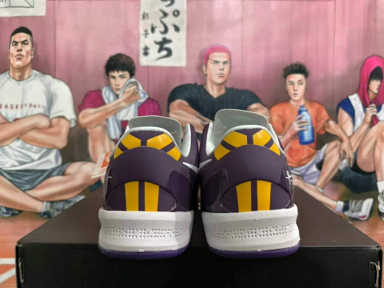 Nike Kobe IV Protro Violet Blanc Jaune Chaussures de Basketball 2