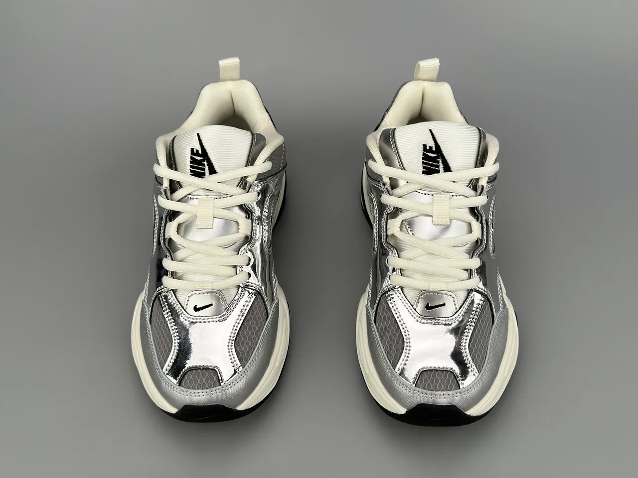 Nike M2K Tekno Silver Metallic Chunky Sneakers 7