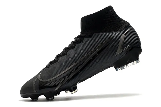 Nike Mercurial High-Cut Black Firm-Ground Soccer Shoes 4