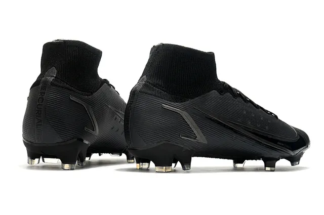 Nike Mercurial High-Cut Black Firm-Ground Soccer Shoes 7