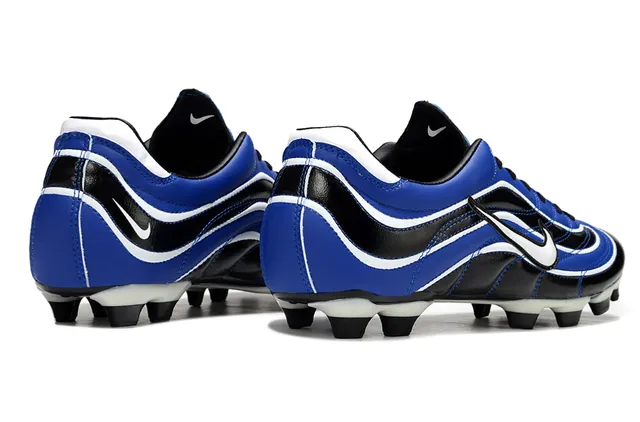 Nike Mercurial R9 Bleu Noir Blanc Firm-Ground Chaussures de football 5