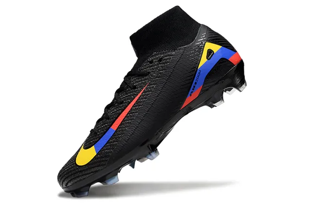Nike Mercurial Superfly Black Yellow Blue Red Firm-Ground Soccer Shoes 3