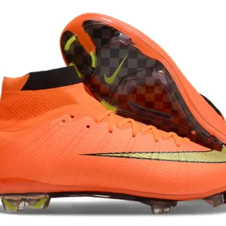 Nike Mercurial Superfly Orange Neon Green Firm-Ground Soccer Shoes
