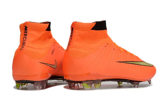 Nike Mercurial Superfly Orange Neon Green Firm-Ground Soccer Shoes 5