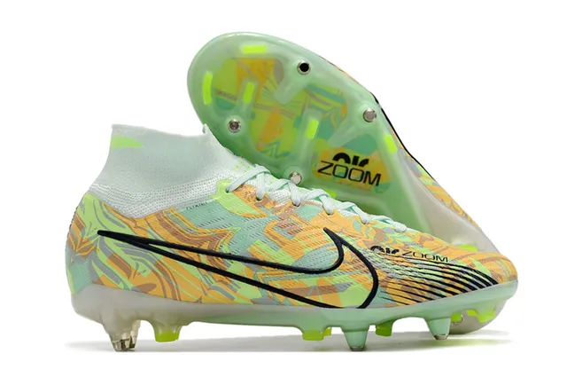 Nike Mercurial Superfly Blanc Rose Violet Terrain ferme Chaussures de football 4
