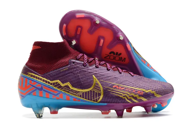 Nike Mercurial Superfly Blanc Rose Violet Terrain ferme Chaussures de football 5