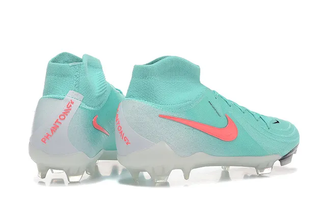 Nike Mercurial Vapor Blue Pink High-Cut Knit Upper Asymmetrical Lacing Firm-Ground Soccer Shoes 2