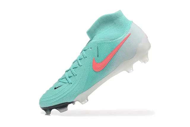 Nike Mercurial Vapor Blue Pink High-Cut Knit Upper Asymmetrical Lacing Firm-Ground Soccer Shoes 5