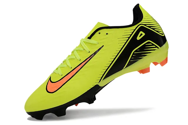 Nike Mercurial Vapor Neon Yellow Black Orange Firm-Ground Soccer Shoes 3