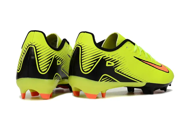 Nike Mercurial Vapor Neon Yellow Black Orange Firm-Ground Soccer Shoes 5