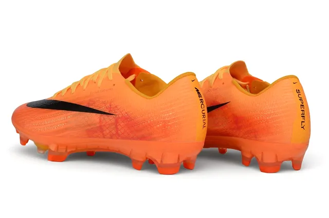 Nike Mercurial Vapor Orange et Noir Flyweave Knit Upper Col bas Firm-Ground Chaussures de football 3