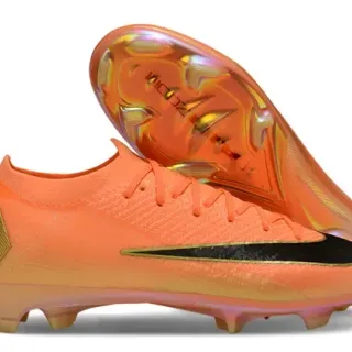 Nike Mercurial Vapor برتقالي ذهبي أسود أحذية كرة القدم Firm-Ground