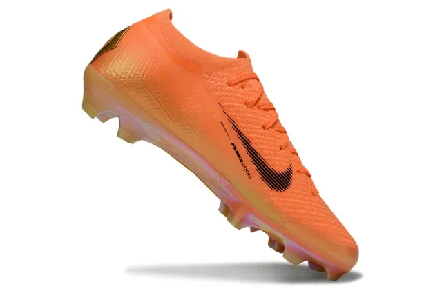 Nike Mercurial Vapor Laranja Ouro Preto Firm-Ground Chuteira 2