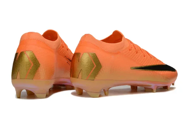 Nike Mercurial Vapor Laranja Ouro Preto Firm-Ground Chuteira 5