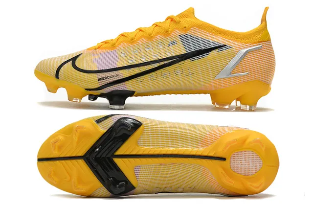 Nike Mercurial Vapor وردي وذهبي أحذية كرة القدم للأرض الصلبة 9