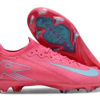 Nike Mercurial Vapor Pink and Light Blue Firm-Ground Soccer Shoes
