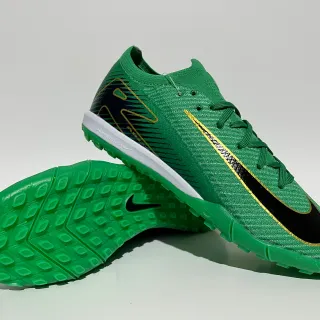 Nike Mercurial Vapor Turf Green Black Gold Turf Soccer Shoes