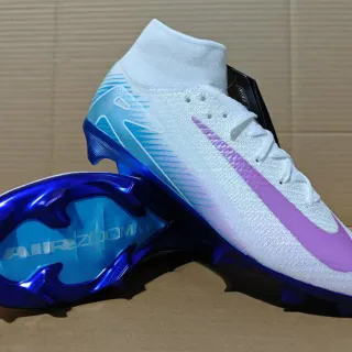 Nike Mercurial Vapor White Purple Blue Firm-Ground Soccer Shoes